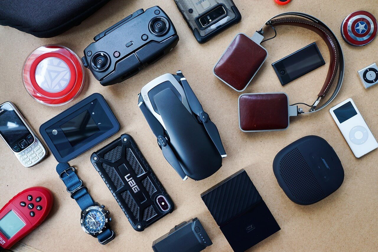 Collage Of Popular Smart Gadgets Wearables Home Gaming Mobility