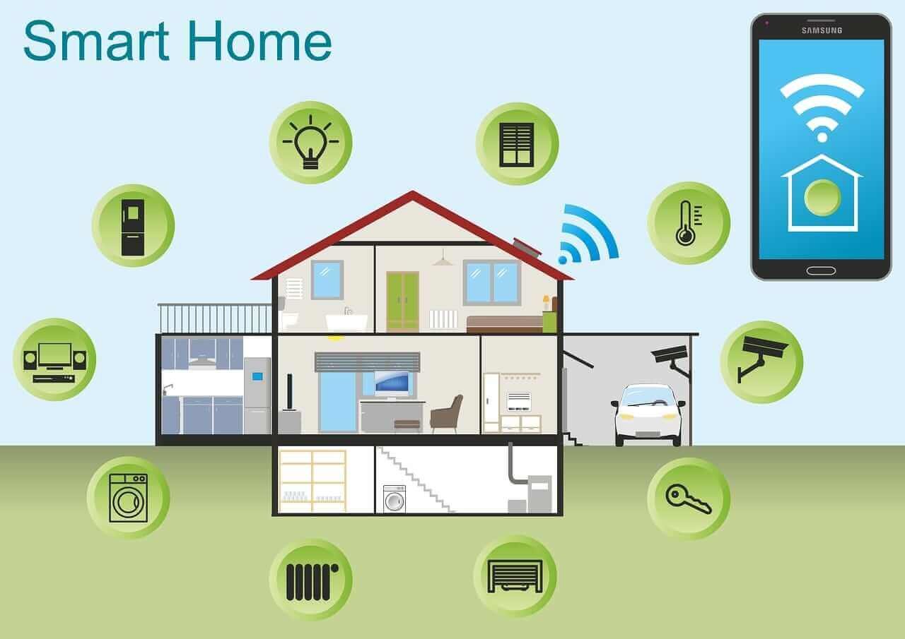 Living Room With App Controlled Smart Lights