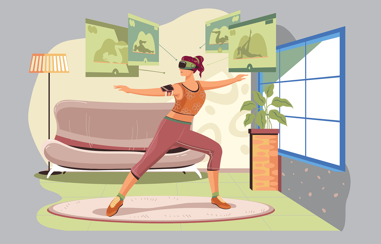 VR Headset Used In Exposure Therapy Setup
