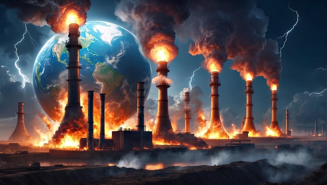 Infographic Summarizing Global Warming Causes