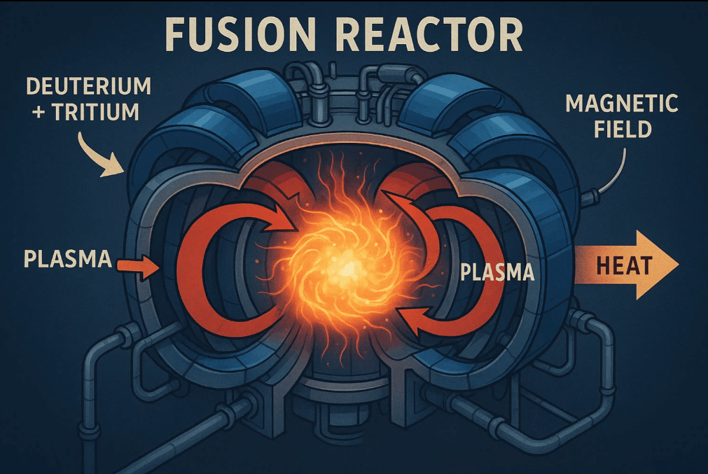 Fusion Reactor Concept Illustration